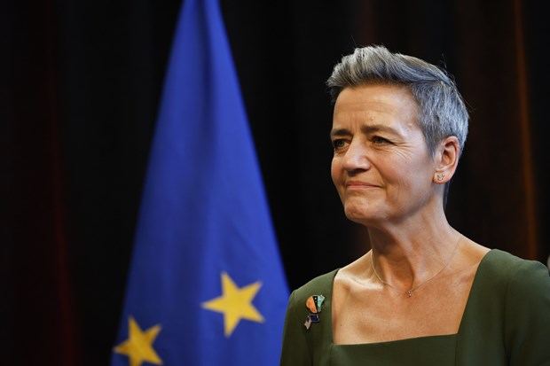 Phó Chủ tịch điều hành phụ trách các vấn đề kỹ thuật số của Liên minh châu Âu Margrethe Vestager. (Nguồn: Bloomberg)