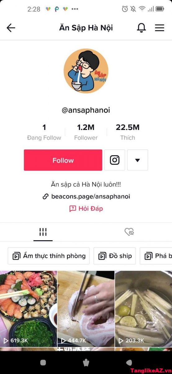 Bảng giá mua Follow Tiktok tại Tanglikeaz.vn
