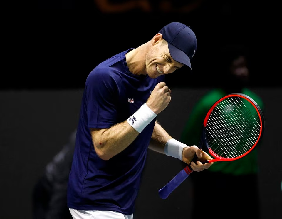 Andy Murray cùng tuyển Vương quốc Anh tiến vào tứ kết Davis Cup Finals 2023 sau 2 trận toàn thắng. (Ảnh: Reuters)