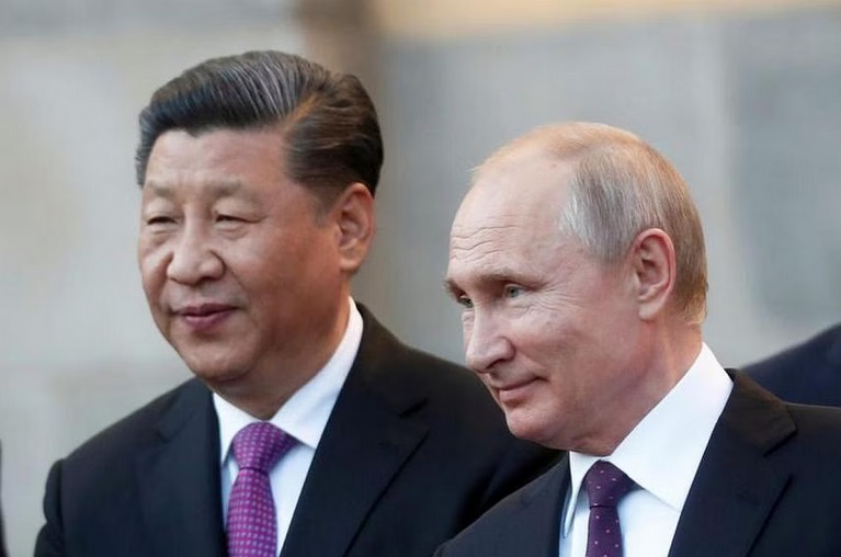 Tổng thống Nga Vladimir Putin và Chủ tịch Trung Quốc Tập Cận Bình tại Moskva tháng 6-2019. Ảnh: Reuters 