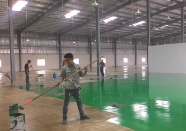 Quy trình thi công sơn epoxy nhà xưởng chi tiết từ A - Z
