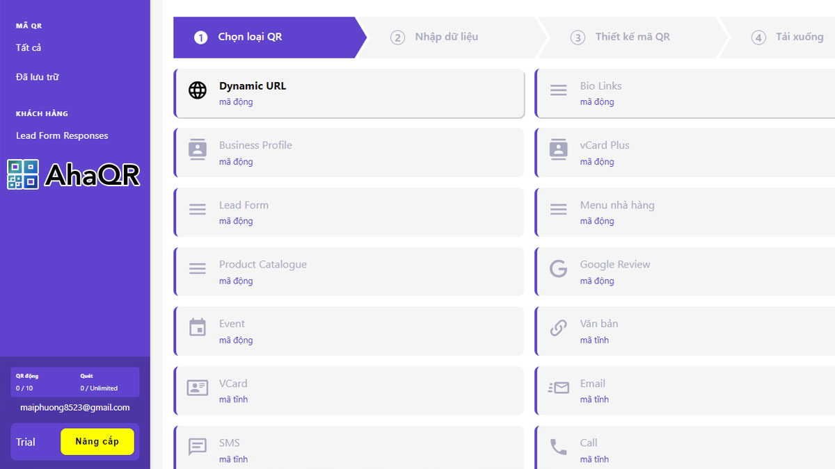 Tạo QR code vĩnh viễn chất lượng, nhanh chóng và đơn giản tại AhaQR