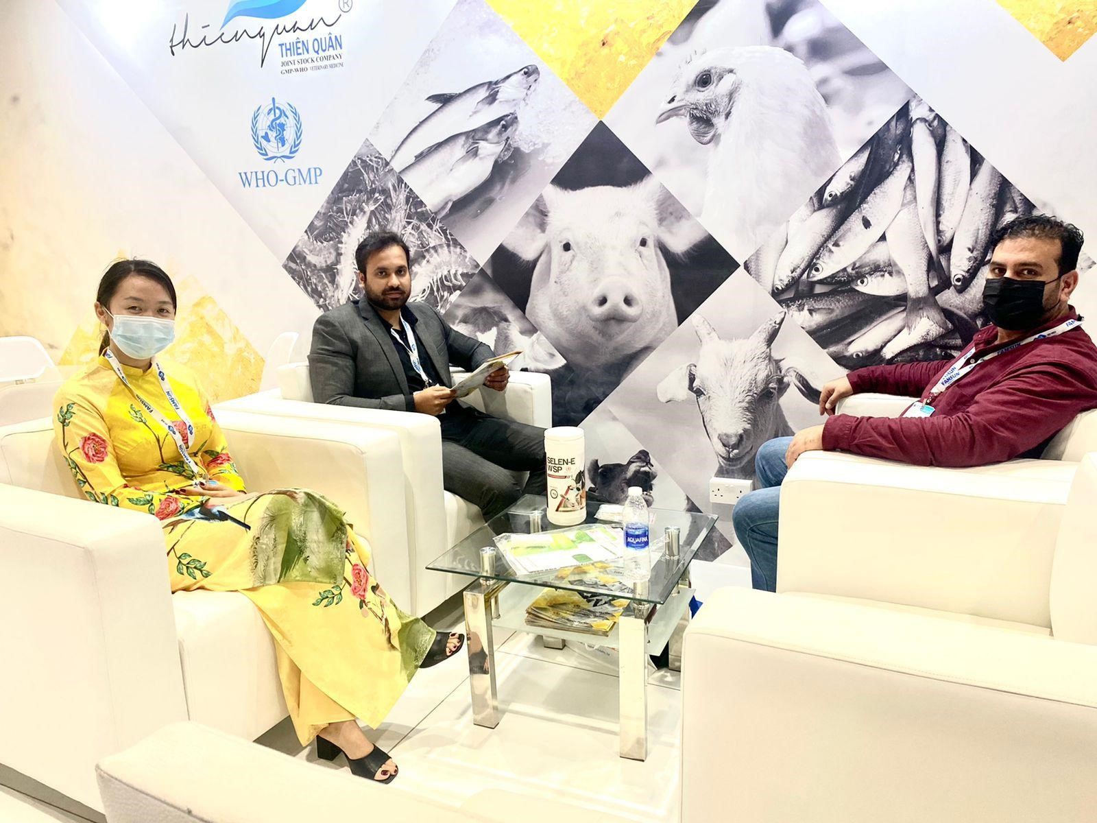 Thiên Quân hội nhập xuất khẩu xây dựng thương hiệu thuốc thú y từ chất lượng Thiên Quân tại triển lãm VIV MEA 2021