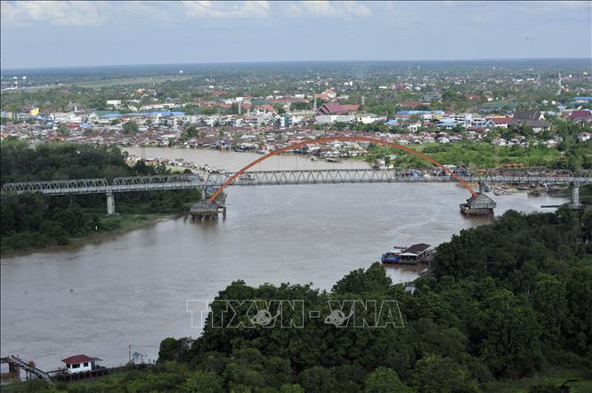 Một góc tỉnh Trung Kalimanta trên đảo Borneo, nơi được chọn để xây dựng thủ đô mới của Indonesia. Ảnh: AFP/TTXVN