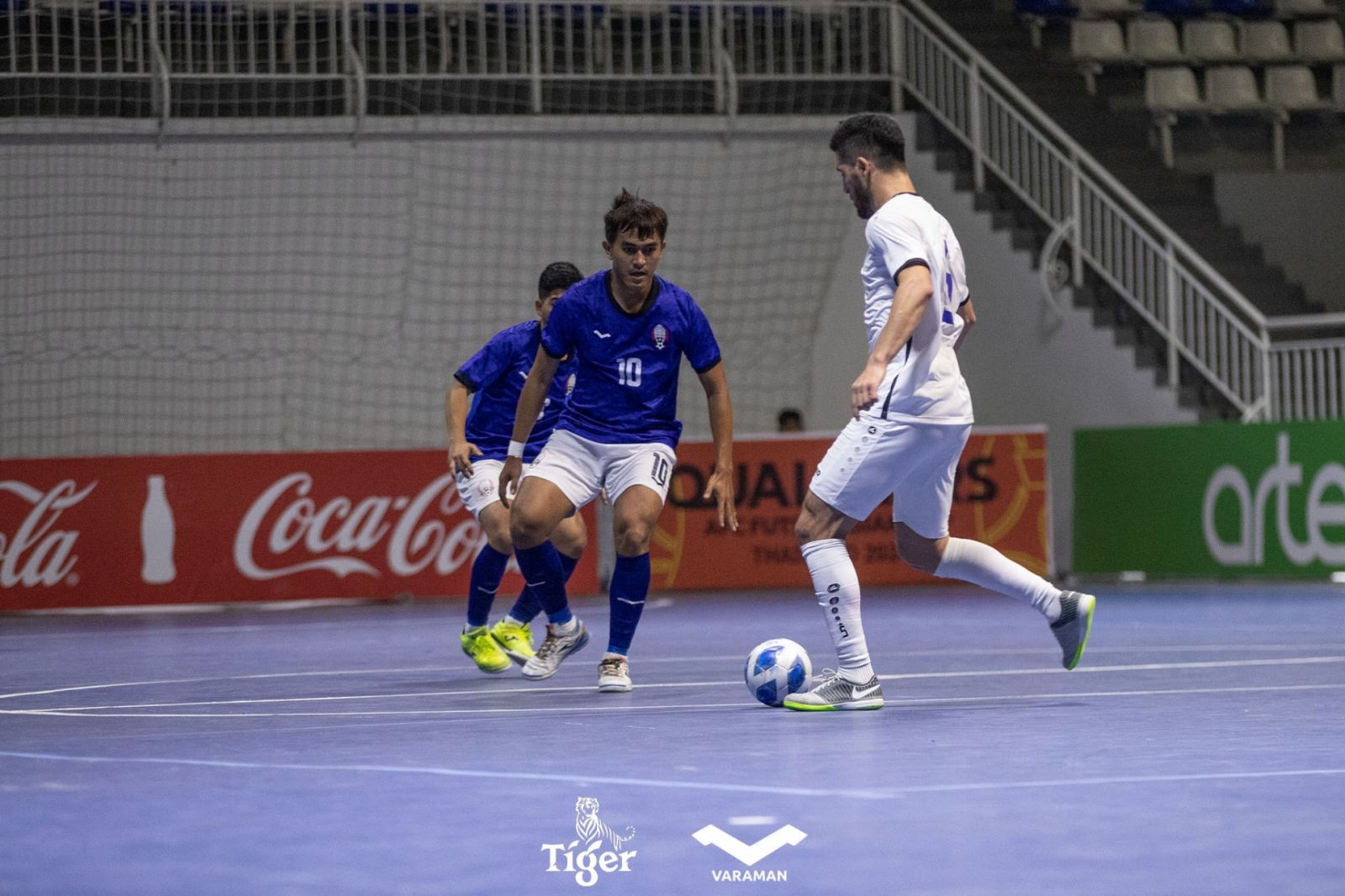 ĐT futsal Campuchia thua đậm 2 trận tại Vòng loại futsal châu Á 2024 (Ảnh: CFF)