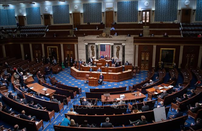 Hạ viện Mỹ tại Washington, D.C. Ảnh: AFP/TTXVN