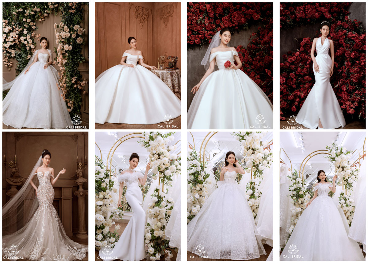 Các mẫu váy cưới đẹp mùa cưới 2023-2024 tại Cali Bridal