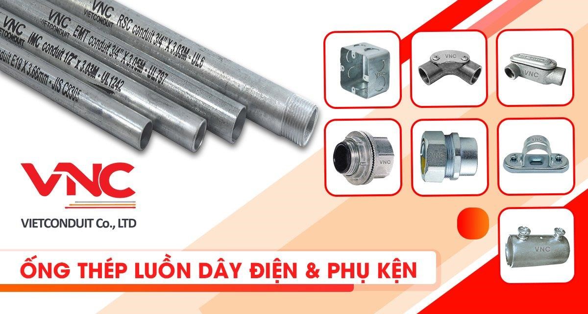 Ống luồn dây điện G.I và phụ kiện Vietconduit - VNC