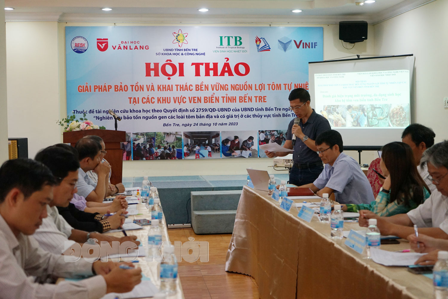 Hội thảo khoa học về giải pháp bảo tồn và khai thác bền vững tôm tự nhiên ở Bến Tre