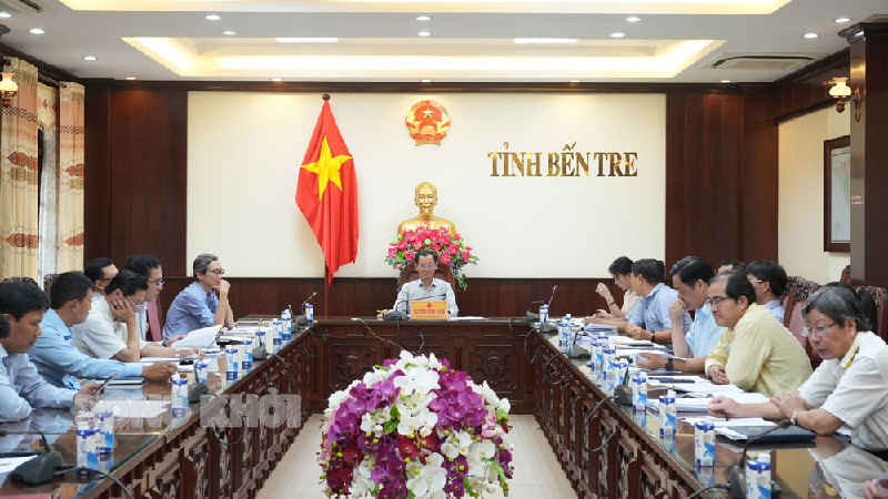 Đại biểu dự buổi làm việc.