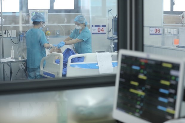 Ngày 27-10-2023: Ca mắc mới COVID-19 tăng, không còn bệnh nhân thở oxy Không có bệnh nhân đang thở ôxy. (Ảnh: Minh Quyết/TTXVN)