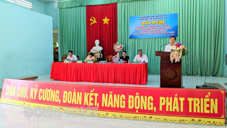 Ngành văn hóa, thể thao và du lịch đạt và vượt chỉ tiêu nhiều đầu việc Sở Văn hóa, Thể thao và Du lịch sơ kết hoạt động 9 tháng năm 2023. Ảnh: CTV