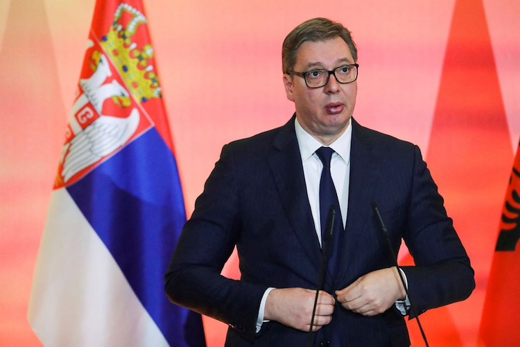 Tổng thống Serbia Aleksandar Vucic. Ảnh: Reuters