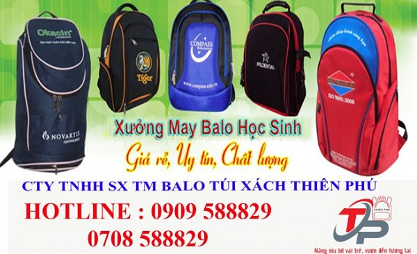 Thiên Phú - Xưởng may balo túi xách theo mẫu nhà trường yêu cầu