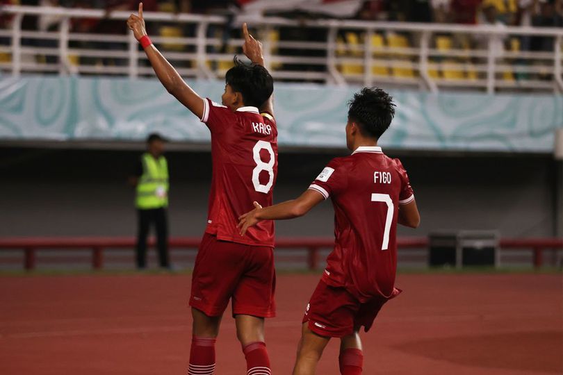 Indonesia làm nên lịch sử ngay từ lần đầu thi đấu tại World Cup U17 Indonesia có điểm số đầu tiên ở World Cup (Ảnh: Bola)
