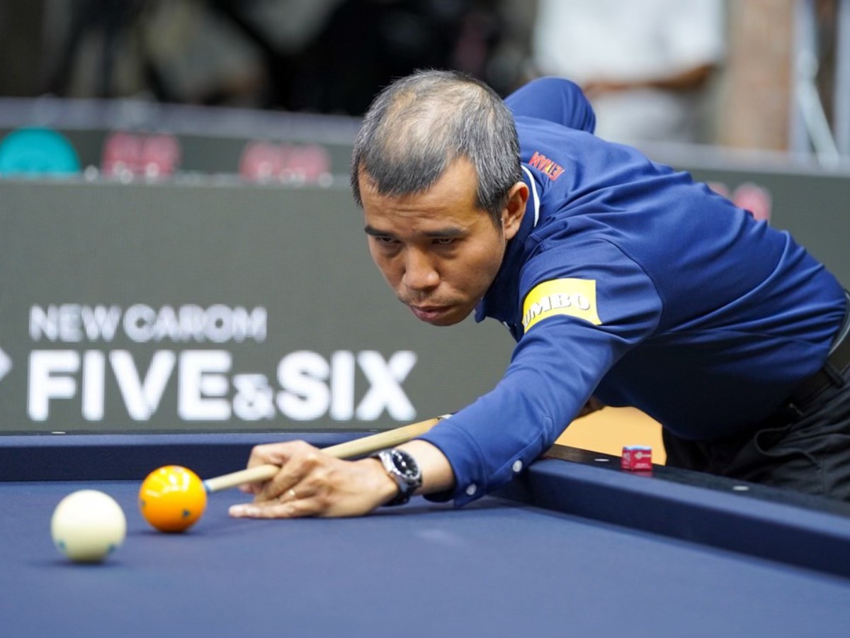 Trần Quyết Chiến thi đấu dưới sức trong ngày ra quân tại Seoul World Cup 2023. (Ảnh: Ton Smilde)