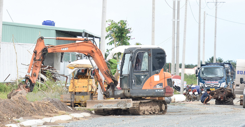  Khu tái định cư Khu công nghiệp Phú Thuận cơ bản hoàn thành công tác giải phóng mặt bằng. Ảnh C. Trúc