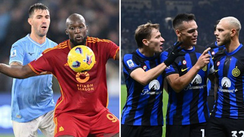 Derby Rome nhạt nhoà, Inter đòi lại ngôi đầu