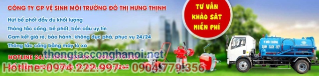 Thông tắc cống tại Hoài Đức giá rẻ 50K, uy tín