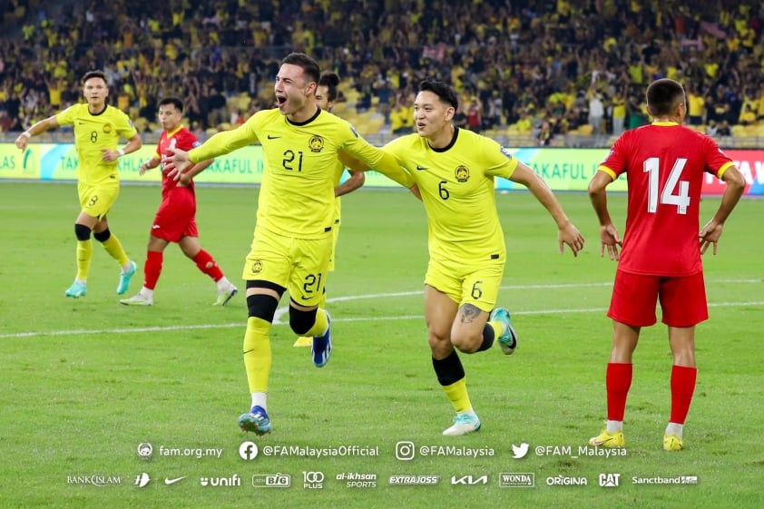 Malaysia gây ấn tượng ở Vòng loại 2 World Cup 2026. Ảnh: FAM