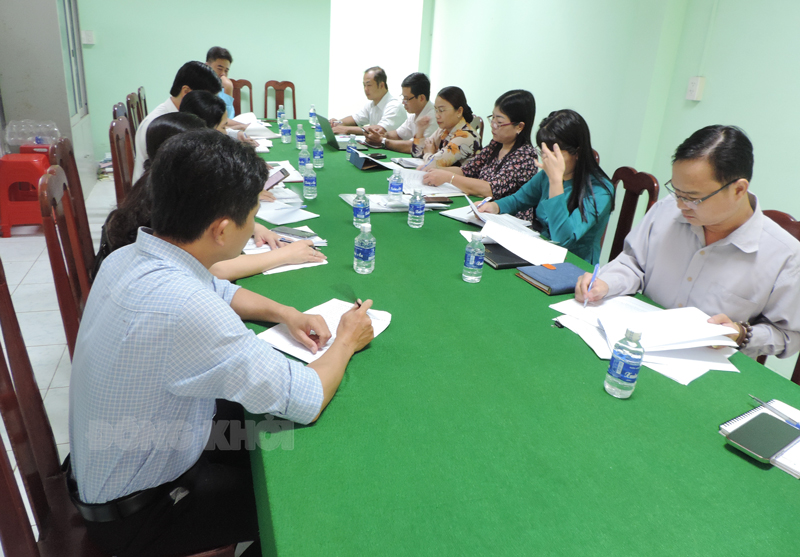 Kiểm tra tiến độ chuẩn bị Đại hội điểm Đại hội đại biểu MTTQ Việt Nam xã Thành An (Mỏ Cày Bắc).