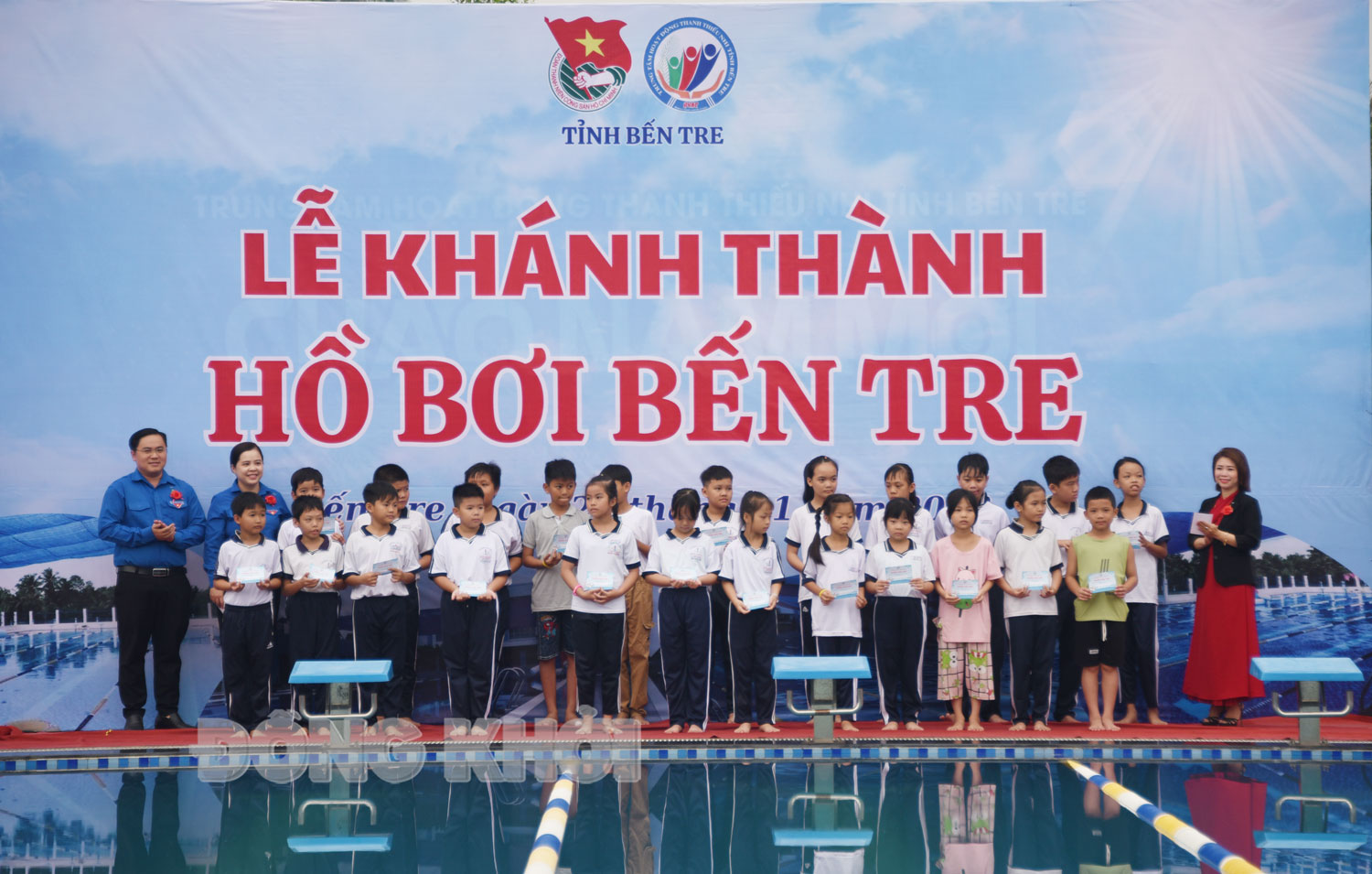 Trung tâm Hoạt động thanh thiếu nhi tỉnh khánh thành hồ bơi Bến Tre