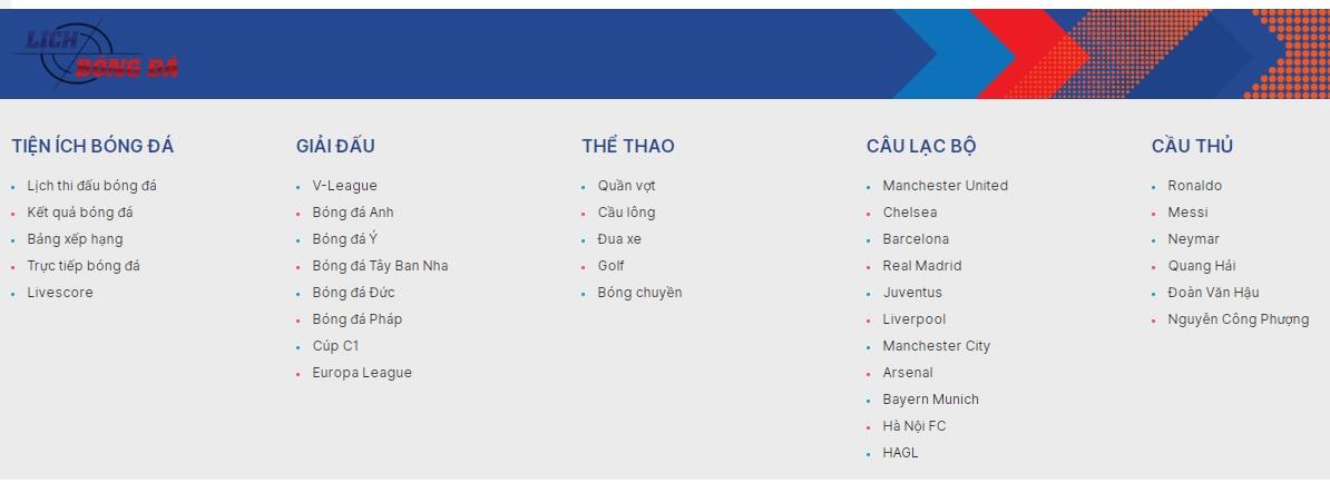Bật mí địa chỉ xem lịch bóng đá hấp dẫn