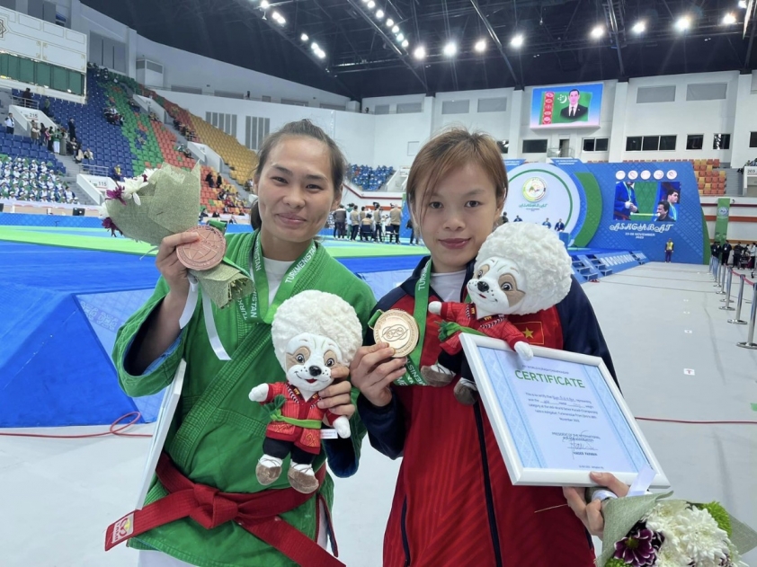 Hai tấm huy chương duy nhất của Kurash Việt Nam tại giải vô địch thế giới 2023