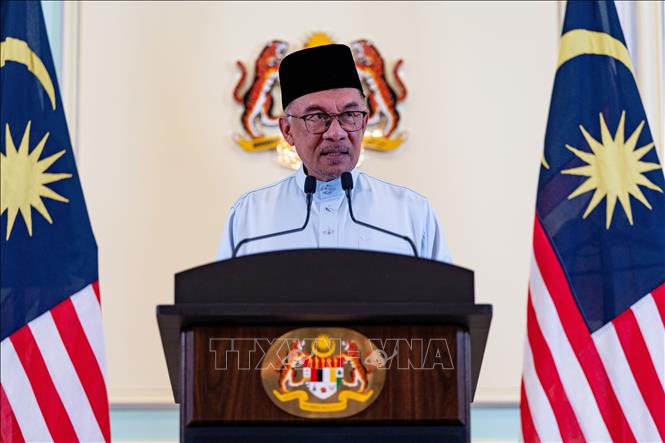 Cơ quan chức năng Malaysia đã bắt giữ nghi phạm 34 tuổi đe dọa Thủ tướng Anwar Ibrahim (ảnh) qua mạng xã hội. Ảnh tư liệu: THX/TTXVN