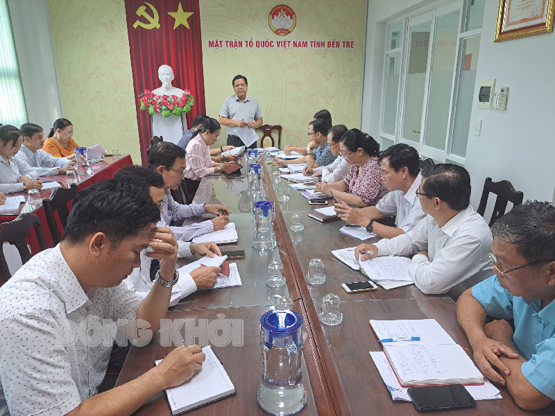 Phát biểu kết luận của Phó chủ tịch Ủy ban MTTQVN tỉnh Nguyễn Hải Hà