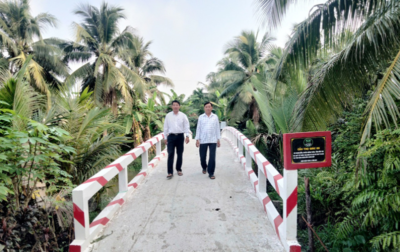 Tổ 8, ấp Phong Thuận, xã Phong Nẫm tích cực xây dựng nông thôn mới Cầu Thọ Giác 09 bắc qua địa bàn Tổ nhân dân tự quản số 8, ấp Phong Thuận.