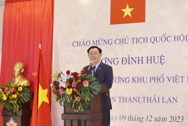 Chủ tịch Quốc hội Vương Đình Huệ phát biểu. (Ảnh: Doãn Tấn/TTXVN)