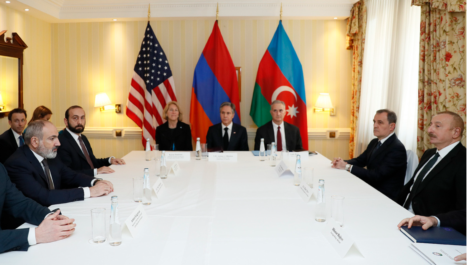 Mỹ đã tăng cường can dự vào đàm phán hòa bình Armenia và Azerbaijan từ đầu năm 2023. Ảnh: primeminister.am