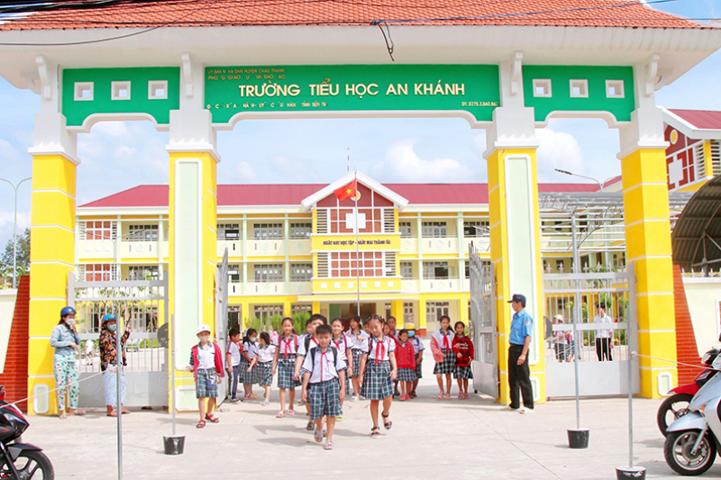 Trường Tiểu học An Khánh đạt chuẩn quốc gia.