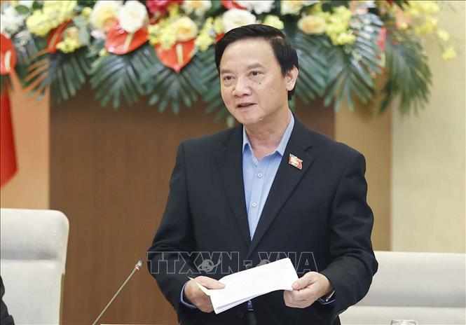 Phó chủ tịch Quốc hội Nguyễn Khắc Định. Ảnh: Doãn Tấn/TTXVN