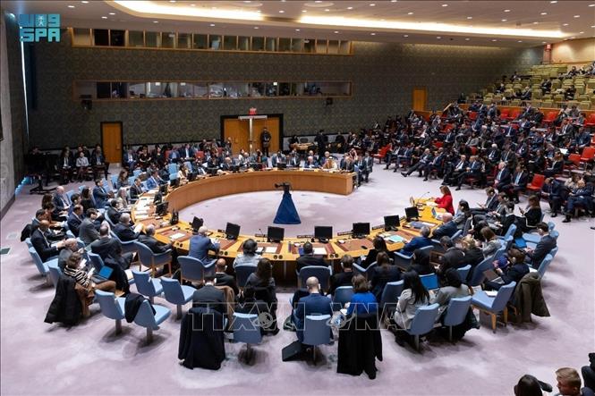 Một phiên họp của Hội đồng Bảo an Liên hợp quốc. Ảnh: TTXVN phát