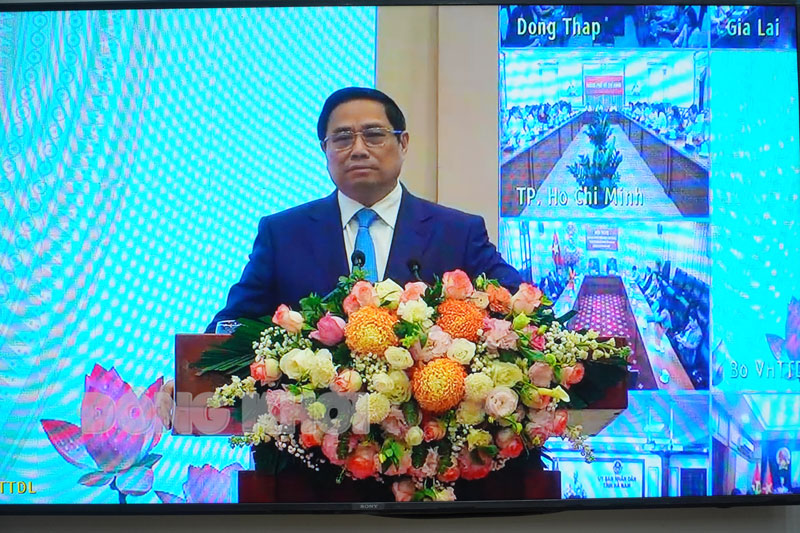 Thủ tướng Chính phủ Phạm Minh Chính chỉ đạo tại hội nghị