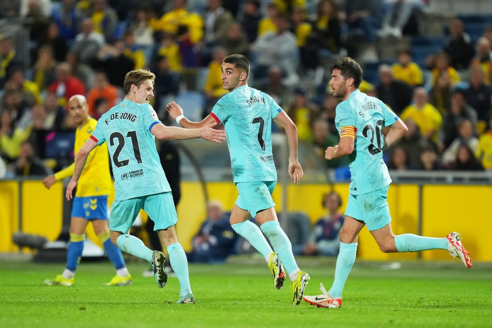 Barca thắng Las Palmas 2-1. Ảnh: Getty