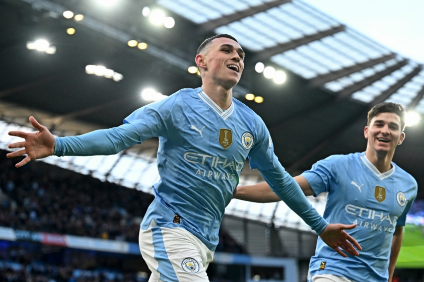 Man City thể hiện sức mạnh vượt trội trước Huddersfield. Ảnh: GETTY