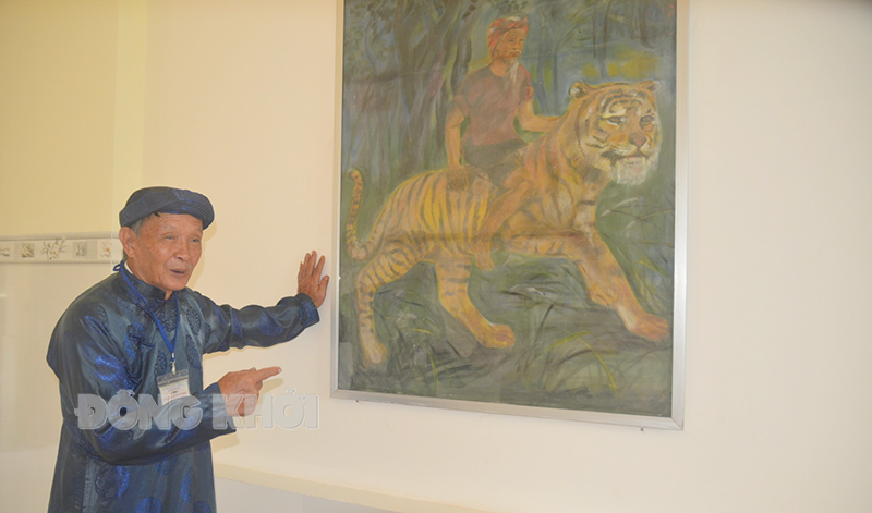 Khánh thành Miếu thờ ông Yến Chánh Bái Phan Văn Nhu giới thiệu hình ảnh ông Yến cưỡi cọp khi thờ ở ngôi miễu cũ