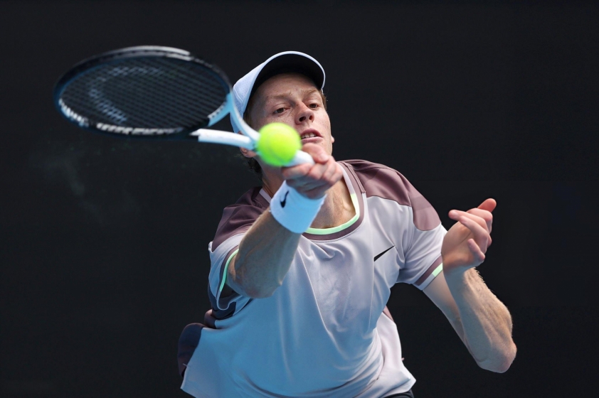 Jannik Sinner vẫn chưa gặp nhiều trở ngại trên con đường tiến sâu tại Australian Open 2024 (Ảnh: Getty)