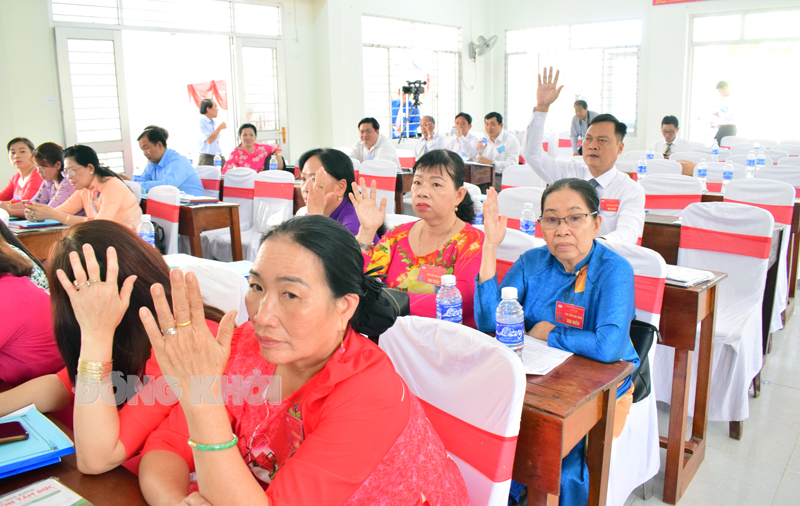 Đại hội họp phiên thứ nhất hiệp thương cử Chủ tịch Ủy ban MTTQ Việt Nam xã Bình Thành nhiệm kỳ 2024 - 2029.