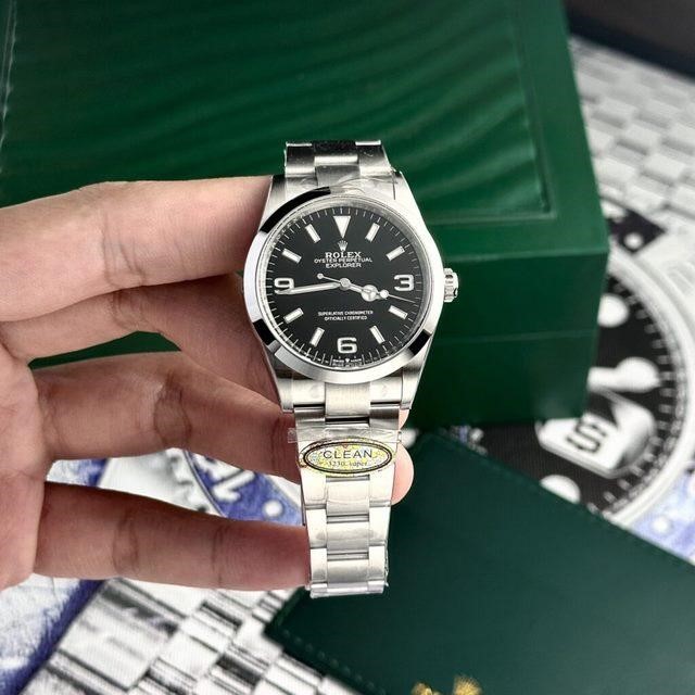 Khám phá 8 dòng đồng hồ Rolex Replica chuyên dụng, đáng mua Mẫu Rolex Explorer 124270 Replica cao cấp