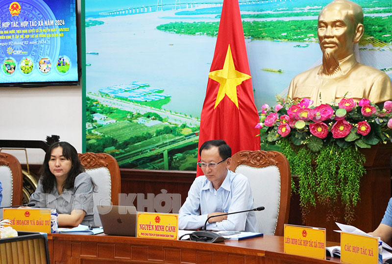 Phó chủ tịch UBND tỉnh Nguyễn Minh Cảnh chủ trì diễn đàn tại điểm cầu tỉnh