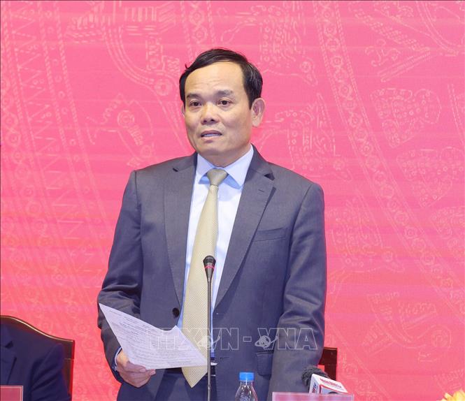 Ủy viên Trung ương Đảng, Phó thủ tướng Trần Lưu Quang phát biểu tại hội nghị. Ảnh: Phương Hoa /TTXVN