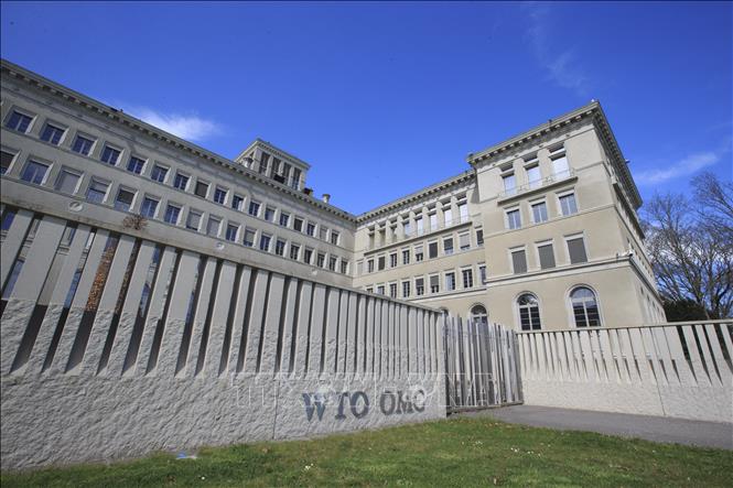 Trụ sở Tổ chức Thương mại thế giới (WTO) ở Geneva, Thụy Sĩ. Ảnh: THX/TTXVN