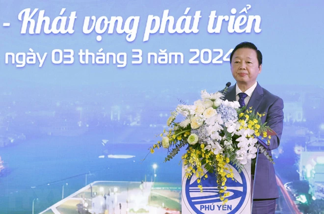 Quy hoạch tỉnh Phú Yên: Tạo thêm xung lực để phát triển mạnh mẽ Phó thủ tướng Trần Hồng Hà phát biểu. Ảnh: Nhan Sáng/TTXVN