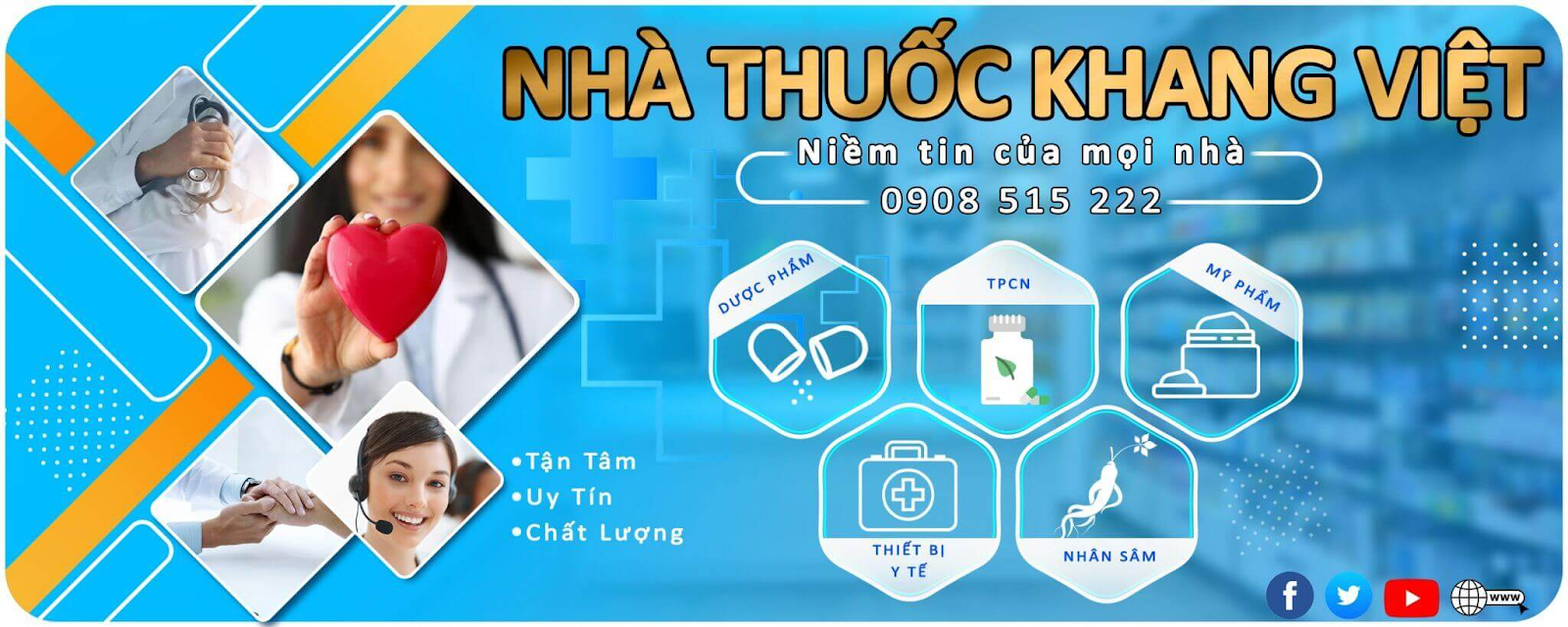 Nhà thuốc Khang Việt - Nơi an tâm cho sức khỏe và sắc đẹp