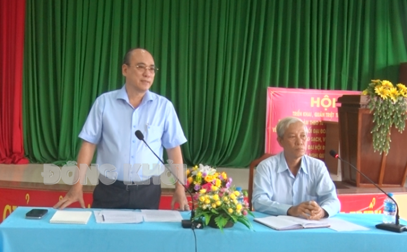 Tin hoạt động các huyện, thành phố ngày 8-3-2024 Bí thư Thành ủy Nguyễn Văn Tuấn phát biểu kết luận buổi làm việc. Ảnh: Hồng Quốc