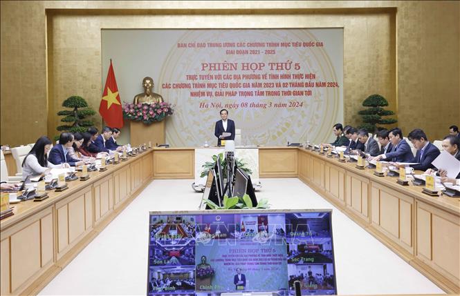 Quang cảnh Phiên họp trực tuyến. Ảnh: Doãn Tấn/TTXVN